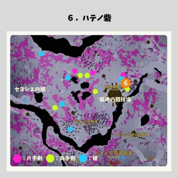 【ティアキン】３人塚とその周辺の影の像-詳細マップ６