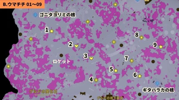 朽ちてないゲルドの武器収集ルート2-詳細マップ①