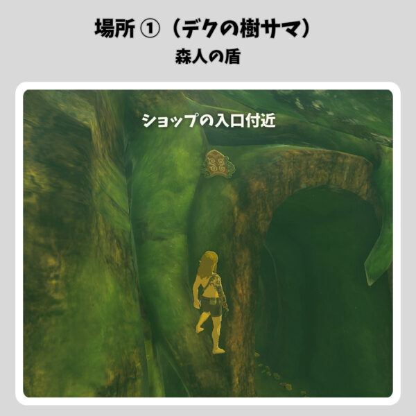 森人の弓と盾収集ガイド-場所①