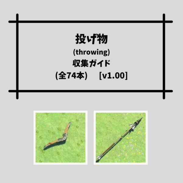 投げ物収集ガイド-表紙